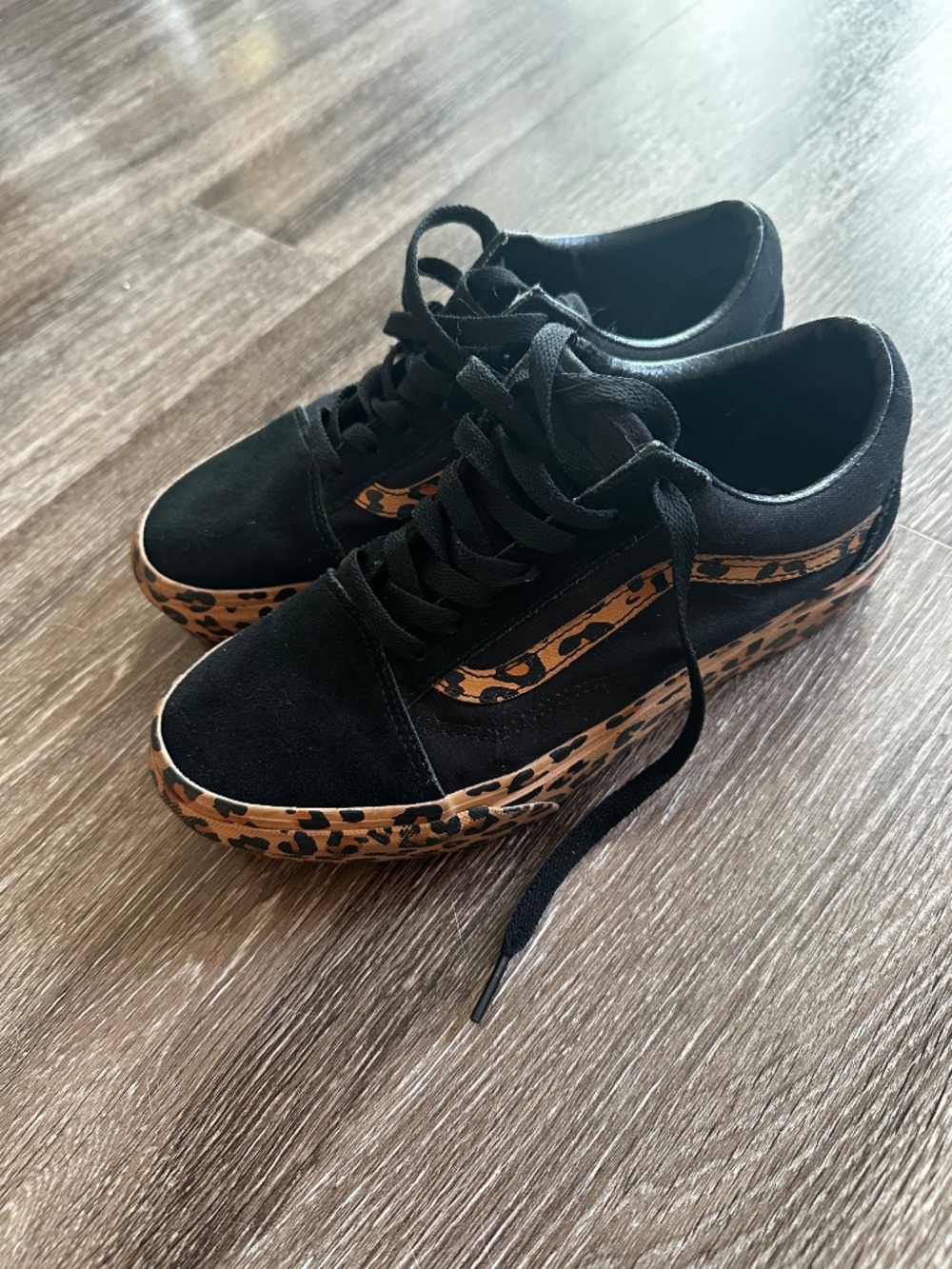 Platform Leopard Print Vans - Picture 6 of 6